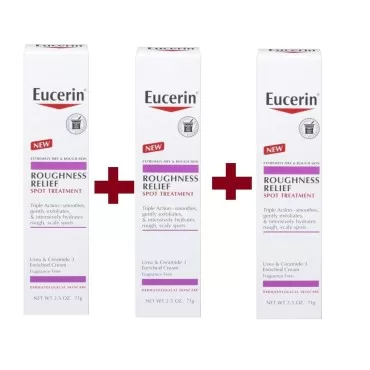 Eucerin Spot Treatment Roughness Relief 2.5 Ounce (74ml) (3 Pack)