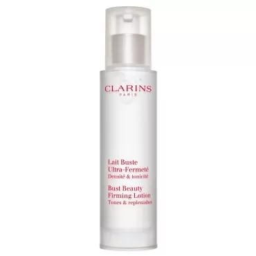 Clarins Bust Beauty Firming Lotion | Visibly Firms, Smoothes and Tones Skin on Bust and Décolleté | Hydrates and Softens | Lightweight and Fast Absorbing | All Skin Types | 1.7 Ounces