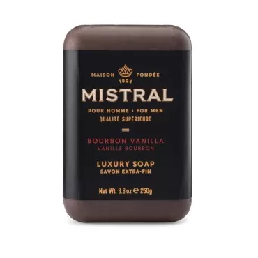 Mistral Bar Soap Organic, Bourbon Vanilla, Large, ...