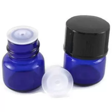 1/4 Dram (1ml) Cobalt Blue Glass Vial Bottle (144)...