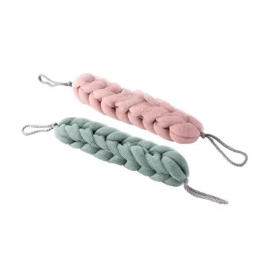 Frcolor 2 Pcs Exfoliating Bath Loofah Sponge Stretch Mesh Shower Pouf Back Scrubber Slings Long Strips with Handle