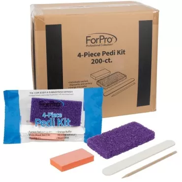 ForPro 4-Piece Pedicure Kit, 200-Count, Individual...