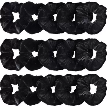 28 Pieces Velvet Scrunchies Hair Ties Elastics Scr...
