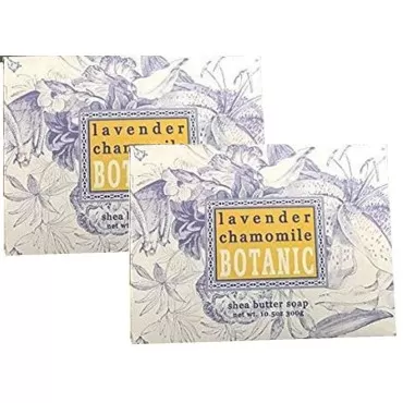 Greenwich Bay Trading Company Set of Two 10.5 oz Shea Butter Soap Bars (Lavender Chamomile)