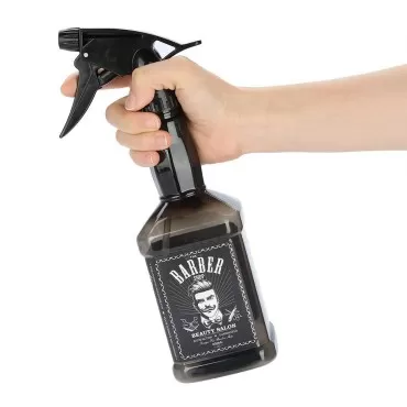 Salmue Empty Plastic Atomizer Bottles,650ml Refillable Fine Mist Water Sprayer Empty Trigger Spray Bottle for Essential Oils, Hairstyling, Watering Plants, Showering Pets(Black)