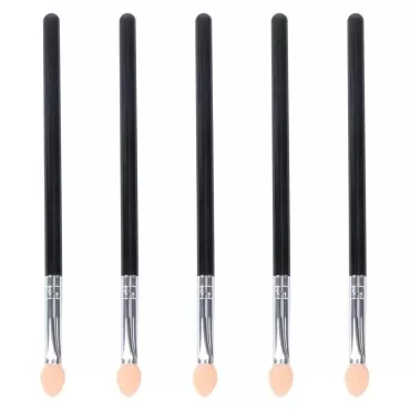 Lurrose 5pcs Eyeshadow Brushes Dual Color Rubber Sponge Makeup Brushes Eyeshadow Makeup Tool Applicator for Women and Girls