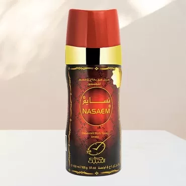 NABEEL Unisex Deodorants-150ml(5 oz) I HERITAGE COLLECTION I White Musks, Amber Notes, Oakmoss, Vetiver, Leather, Sandalwood, Amber Notes I by Nabeel Perfumes (1 Pack, Nasaem)