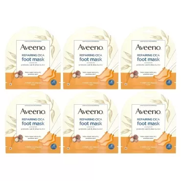 Aveeno Repairing Cica Foot Mask 3-Pack...