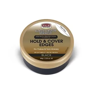 African Pride Black Castor Miracle Hold & Cover Ed...