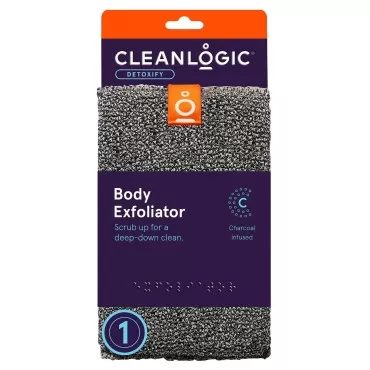 Cleanlogic Detox Purifying Charcoal Body Scrubber,...