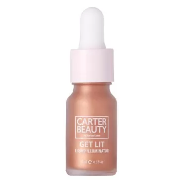 Carter Beauty By Marissa Carter Get Lit Liquid Illuminator - Liquid Glow Formula - Highlighting, Brightening - Vegan, Cruelty Free, Paraben And Sulphate Free - Rose Gold - 0.3 OZ Highlighter