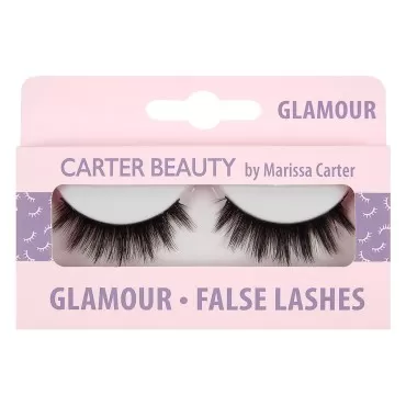 Carter Beauty By Marissa Carter Carter Beauty On The Lash - 3D Artificial Eyelashes - Adds Volume And Depth - Adds A Touch Of Elegance - Feather Weight - Creates A Sophisticated Look - Blends Perfectly On Lashes - Glamour - 1 Pair