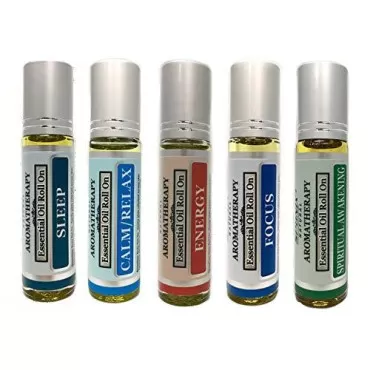 Best Essential Oil Roll On Gift Set Sleep, Calm/Re...