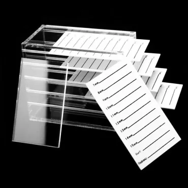 5 Layer Clear Acrylic Eyelash Storage Box False Ey...