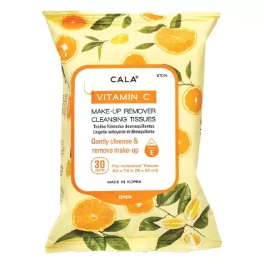 Cala Vitamin c make-up remover cleansing tissues 3...
