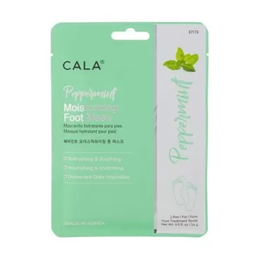 Cala Peppermint moisturizing foot masks 3 count, 3...