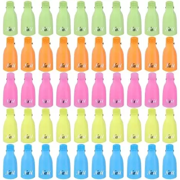50 Pcs Nail Polish Remover Clips Plastic Acrylic N...