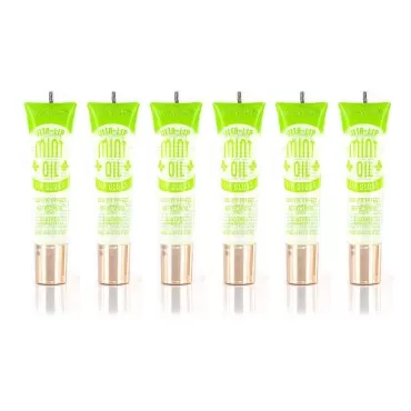 6-PACKS Kiss Broadway Clear Lip Gloss (Mint Oil)...