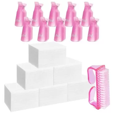 Gel Nail Polish Remover Clip Set, TsMADDTs Pink Fi...