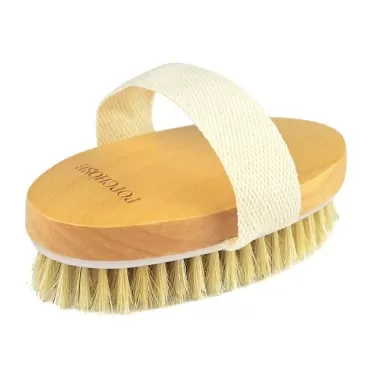 Dry Brushing Body Brush, POPCHOSE Natural Bristle ...