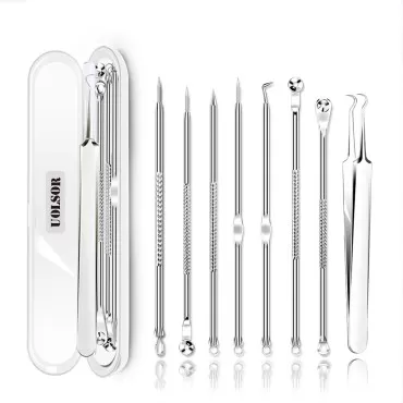 [Upgraded] 8PCS Blackhead Remover, Pimple Tool Kit...