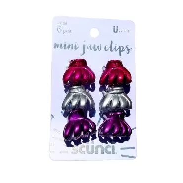 Womens Scunci Mini Jaw Octopus Clips, 2.5 cm, 6 Co...