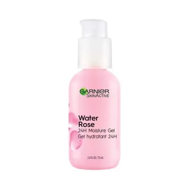 Garnier SkinActive Water Rose 24H Moisture Gel with Rose Water and Hyaluronic Acid, Face Moisturizer for Normal to Combination Skin, 2.4 Fl Oz (72mL), 1 Count (Packaging May Vary)