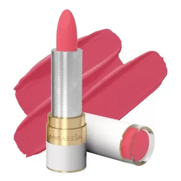 Mirabella Full Coverage Lipstick, Coral Crush - Sealed With A Kiss - Long-Lasting & Ultra Creamy Lip Stick with Rich Color - Paraben-Free Makeup with Comfortable Feel - Matte & Shiny Shades