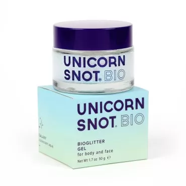 Unicorn Snot BIO Glitter Holographic Face & Body Glitter Gel: Face Glitter Makeup, Hair Glitter, Stocking Stuffers, Christmas Glitter Makeup for Holiday - Vegan & Cruelty Free, 1.7 oz (Galaxy)