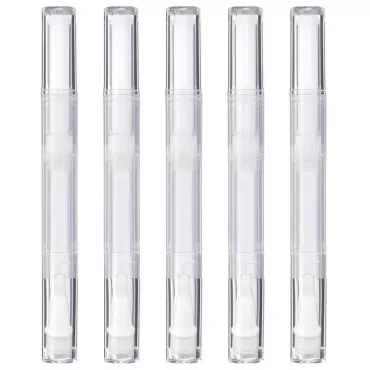 5 Pack 3 ml Transparent Twist Pens, Empty Nail Oil...