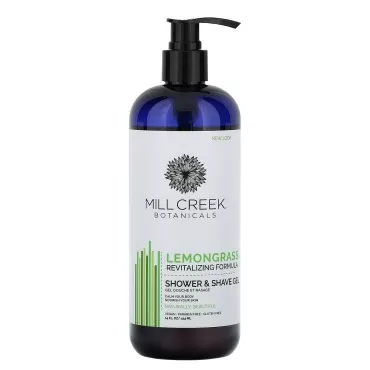 Mill Creek Botanicals Shower & Shave Gel, Lemongra...