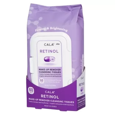 Cala Retinol make-up remover cleansing tissues 60 ...