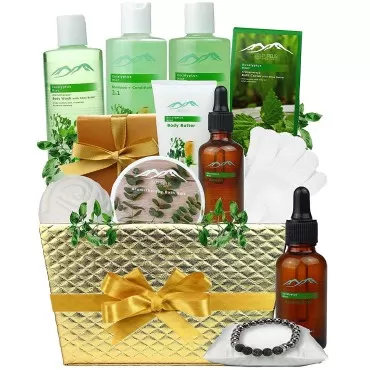 Bed Bath Body Gift Set Eucalyptus Mint Aromatherap...