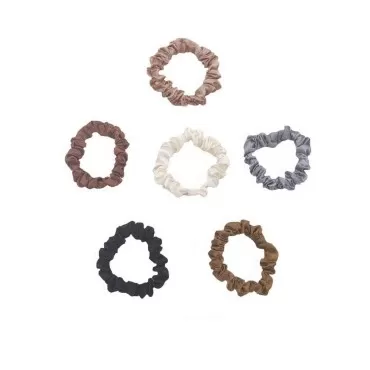 6 Pcs Silk Hair Scrunchies Soft & Comfortable Smal...