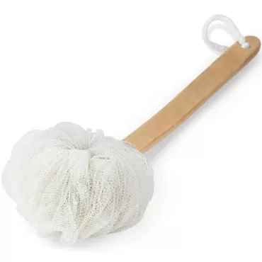 DecorRack Bath Sponge with Wooden Handle, Shower L...