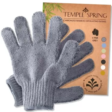 Temple Spring Exfoliating Gloves - Bamboo Bath/Sho...