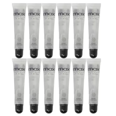 Cherimoya (12Pack) MAX Makeup Lip Polish HONEY Clear Gloss