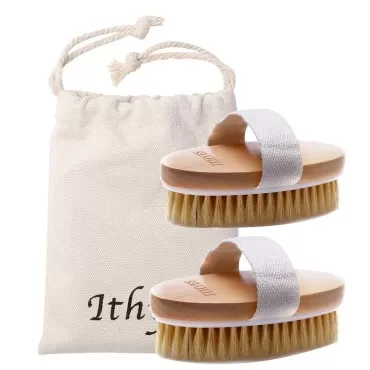 2PCS Ithyes Dry Brushing Body Brush Exfoliating Br...