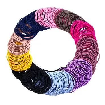 330 Pieces Multicolor No Crease Girls Hair Ties? H...