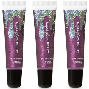 Bath & Body Works Sugar Plum Berry Shimmer Lip Glo...