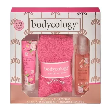 Bodycology Pink Vanilla Wish 3 Piece Gift Set. Bod...