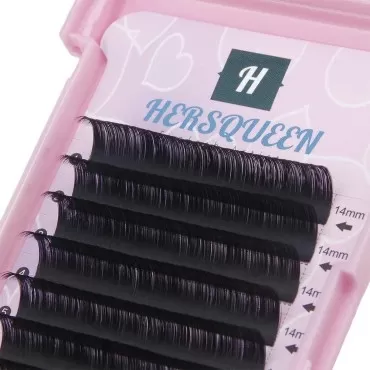Individual Classic 17mm 18mm Eyelash Extensions .20 C Curl D Curl Natural Looking Salon Tray Silk Lashes Semi Permanent Eyelash Russian Volume Faux Mink Eyelash Extension .07 .10 .15 J B