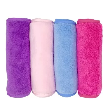 4 Pack Reusable Flannel Microfiber Makeup Remover ...