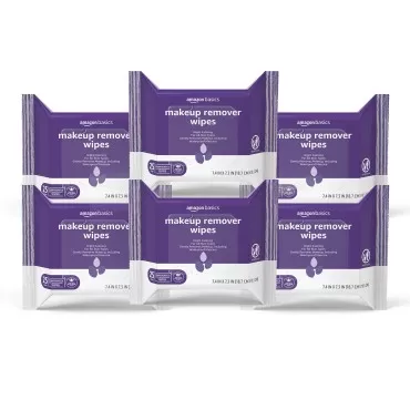 Amazon Basics Make Up Remover Wipes, Night Calming...