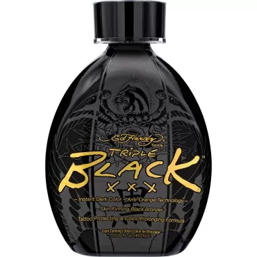 Ed Hardy BLACK XXX Instant Dark Color Tanning Lotion, 13.5 oz