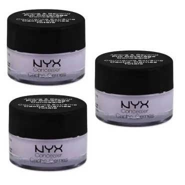 Pack of 3 NYX Above & Beyond Full Coverage Concealer, CJ11 Lavender