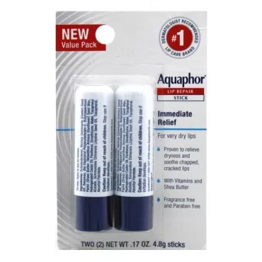 Aquaphor Lip Repair Stick 0.17 Ounce Twin Pack (6 ...