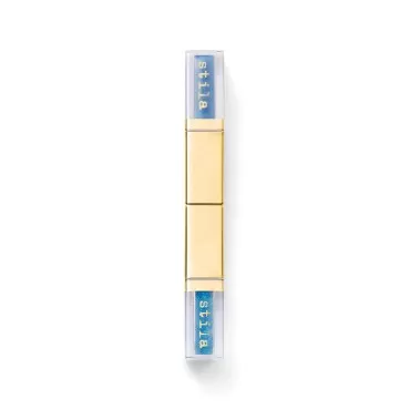 Stila Double Dip - Suede Shade and Glitter & Glow Liquid Eye Shadows, Blue Jean, 0.14 fl. oz.