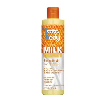 Lottabody, Elongate Me Curl Stretcher, Milk & Honey Formula for Light Hold and Uniform Curls, 10.1 Fl Oz