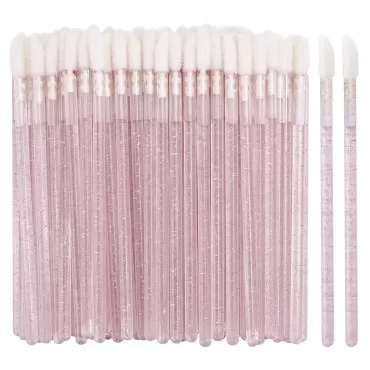 100 Disposable Lip Brushes, Lipstick Applicator, L...